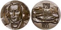 medal z Adamem Mickiewiczem 1976, autorstwa M. S
