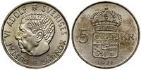 5 koron 1971, Sztokholm, srebro próby 400, 17.86