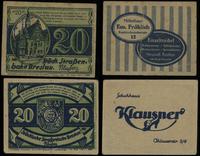Śląsk, zestaw 2 biletów tramwajowych po 20 fenigów, ważne do 30.06.1922