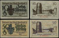 Śląsk, zestaw: 10 i 50 fenigów, 1.08.1920
