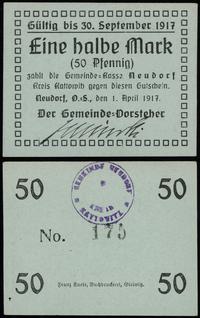 1/2 marki 1.04.1917, numeracja 175, stempel na s