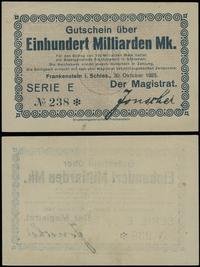 100 miliardów marek 30.10.1923, seria E, numerac