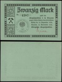 Śląsk, 20 marek, ważne od 12.11.1918 do 10.12.1918