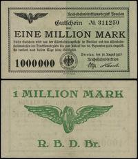 1 milion marek ważne od 15.08.1923 do 30.09.1923