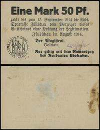 1.50 marki sierpień 1914, defekt papieru w skute