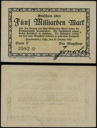 5 miliardów marek 30.10.1923, seria F, numeracja