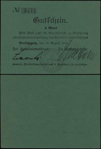 Śląsk, 5 marek, ważne od 12.08.1914 do 31.12.1914