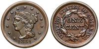 1 cent 1851, Filadelfia, typ Young Head, brąz, ł