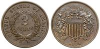 2 centy 1864, Filadelfia, typ Union Shield, odwr