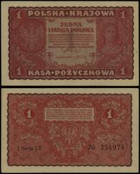 1 marka polska 23.08.1919, seria I-JT, numeracja