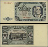 20 złotych 1.07.1948, seria CW, numeracja 663927