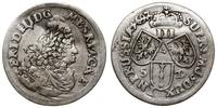 3 grosze 1697 SD, Królewiec, z kropką między tar