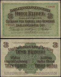 3 ruble 17.04.1916, Poznań, seria V, numeracja 2