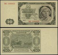 50 złotych 1.07.1948, seria DE, numeracja 140602