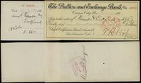 czek bankowy na 66 dolarów 29.05.1893, numeracja