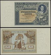 20 złotych 20.06.1931, seria DH, numeracja 67182