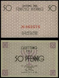 50 fenigów 15.05.1940, numeracja 862578 w kolorz