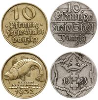 Polska, zestaw 2 x 10 fenigów, 1923, 1932 (Dorsz)