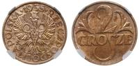 2 grosze 1935, Warszawa, pięknie zachowana monet