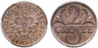 2 grosze 1938, Warszawa, pięknie zachowana monet