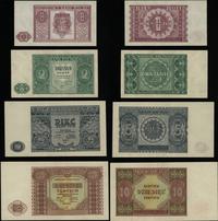 zestaw 4 banknotów o nominałach 1, 2, 5, 10 złot