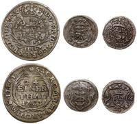 zestaw 3 monet, w skład zestawu wchodzą: grosz (
