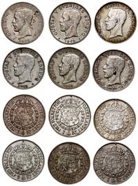 Szwecja, lot 6 x 1 korona, 1915, 1923, 1937, 1939, 2 x 1940