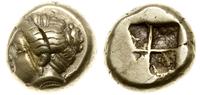 hekte ok. 387-326 pne, Aw: Głowa Artemis w prawo