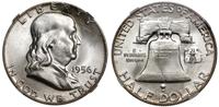 50 centów 1956, Filadelfia, srebro próby "900", 