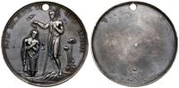 Polska, niesygnowany medal na pamiątkę chrztu, z końcówki XIX wieku