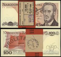 Polska, paczka banknotów 100 x 100 złotych, 1.06.1986