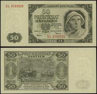 50 złotych 1.07.1948, seria EL, numeracja 676092
