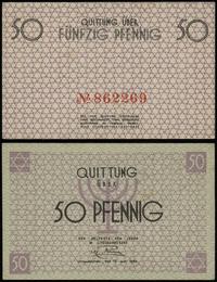 50 fenigów 15.05.1940, numeracja 862269 w kolorz