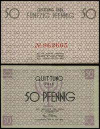 50 fenigów 15.05.1940, numeracja 862665 w kolorz