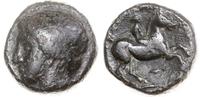 brąz po 359 pne, Aw: Głowa Artemis w lewo, Rw: J