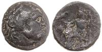 brąz IV-III w. pne, Aw: Głowa Heraklesa nakryta 
