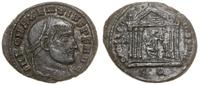 follis 307, Rzym, Aw: Głowa cesarza w wieńcu lau