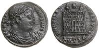 follis 326–328, Tessaloniki, Aw: Głowa cesarza w