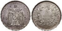 5 franków 1873 A, Paryż, srebro próby "900" 25.0