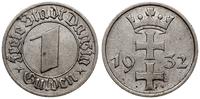 1 gulden 1932, Berlin, herb Gdańska, czyszczone,