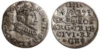 trojak 1593, Ryga, końcówka legendy awersu LIV, 
