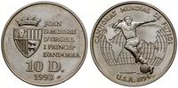10 dinarów 1993, Mistrzostwa Świata w Piłce Nożn