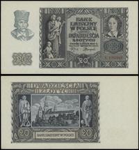 20 złotych 1.03.1940, seria L, numeracja 1757043