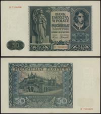 50 złotych 1.08.1941, seria D, numeracja 7104626