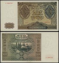 100 złotych 1.08.1941, seria A, numeracja 259474