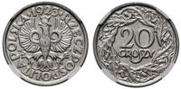 20 groszy 1923, Warszawa, wyśmienita moneta w pu