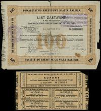 Polska, 8 % list zastawny na 100 złotych, 1.07.1928