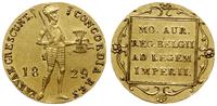 dukat 1829, Utrecht, złoto, 3.47 g, bardzo ładni
