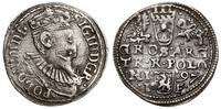 trojak 1597, Olkusz, korona z wąską kryzą, na aw