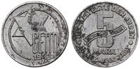 5 marek 1943, Łódź, aluminium 1.60 g, piękne, Ja